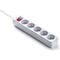 Los mejores  - FAMATEL – Regletas ecosockets 5 tomas | Enchufes con Interruptor Luminoso | 1-5 Metros | Hasta 3680W | Protección…